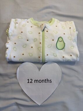 Tuffy - Baby Onesie Sleeper with Avocado Pattern